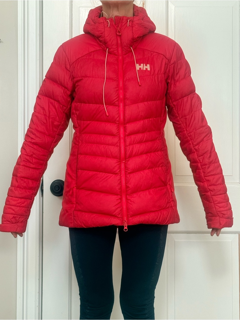 Helly Hansen Women's Bright Red Quilted Hooded Puffer Jacket